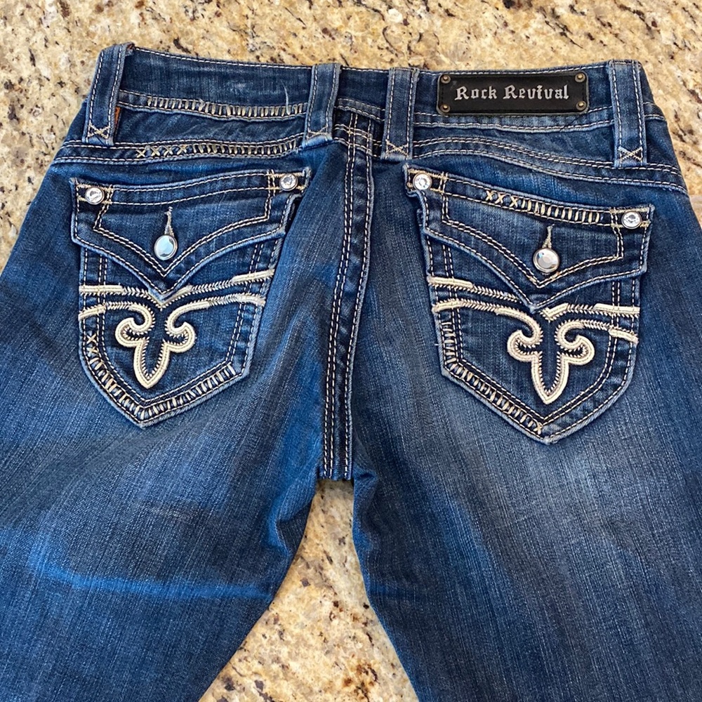 Rock Revival dark wash bootcut jean!